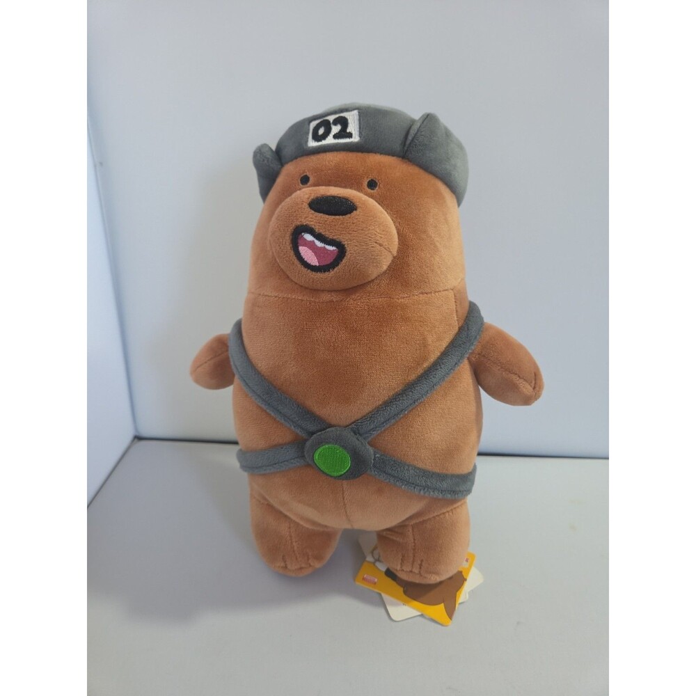 Miniso Cartoon Network We Bare Bears Brown Grizzly Soft Plush Toy 10"  NWT